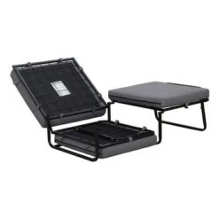 Designs4Comfort Folding Bed Ottoman Soft Gray Fabric - Breighton Home -Ottomans Official Shop unnamed file 6632