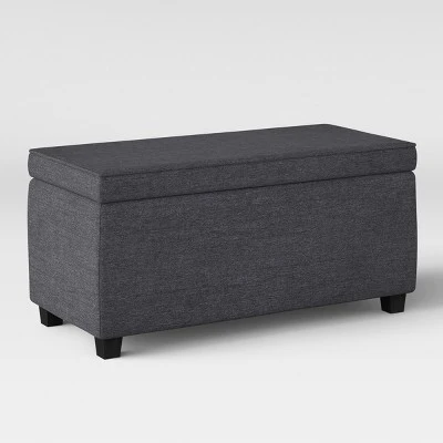 Double Storage Ottoman Dark Gray - Room Essentials™ 3 Double Storage Ottoman Dark Gray - Room Essentials™ - Image 2