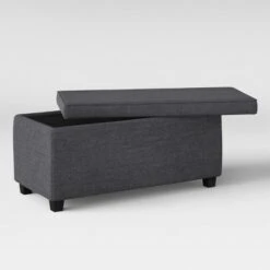 Double Storage Ottoman Dark Gray - Room Essentials™ 8 Double Storage Ottoman Dark Gray - Room Essentials™ -Ottomans Official Shop unnamed file 6664