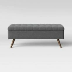 Arthur Tufted Storage Bench - Project 62™ Gray -Ottomans Official Shop unnamed file 6670