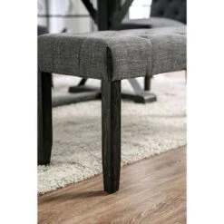 Hepburn Tufted Bench - HOMES: Inside + Out Antique Black/gray -Ottomans Official Shop unnamed file 672