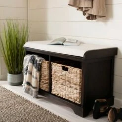 Freddy Wicker Storage Bench - Safavieh