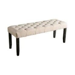 Hepburn Tufted Bench - HOMES: Inside + Out Antique Black/gray -Ottomans Official Shop unnamed file 674