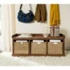 Calli Storage Bench - Brown/White - Safavieh -Ottomans Official Shop unnamed file 6776