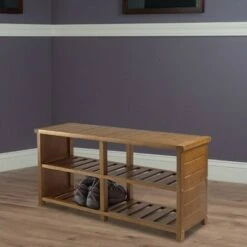 Keystone Entry Teak Shoe Bench - Winsome 8 Keystone Entry Teak Shoe Bench - Winsome -Ottomans Official Shop unnamed file 6790