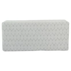 Large Textured Storage Bench - HomePop Ash Gray -Ottomans Official Shop unnamed file 6794