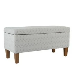Large Textured Storage Bench - HomePop Ash Gray -Ottomans Official Shop unnamed file 6796