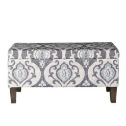 Large Textured Storage Bench - HomePop Ash Gray -Ottomans Official Shop unnamed file 6801