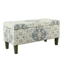 Large Textured Storage Bench - HomePop Ash Gray -Ottomans Official Shop unnamed file 6802