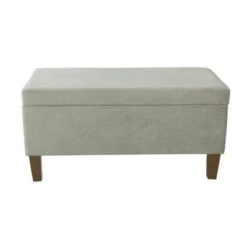 Large Textured Storage Bench - HomePop Ash Gray -Ottomans Official Shop unnamed file 6805