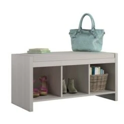 Hendland Entryway Storage Bench with Cushion - Room & Joy Pine -Ottomans Official Shop unnamed file 6814