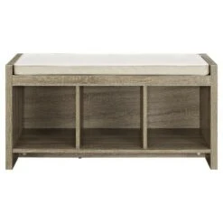 Hendland Entryway Storage Bench with Cushion - Room & Joy Pine -Ottomans Official Shop unnamed file 6816