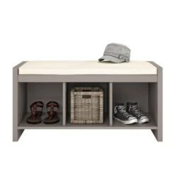 Hendland Entryway Storage Bench with Cushion - Room & Joy Pine -Ottomans Official Shop unnamed file 6818