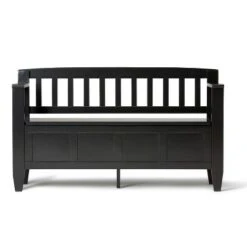 48" Riverside Solid Wood Entryway Storage Bench - Wyndenhall Coffee Brown -Ottomans Official Shop unnamed file 6821