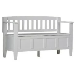 48" Riverside Solid Wood Entryway Storage Bench - Wyndenhall Coffee Brown -Ottomans Official Shop unnamed file 6828