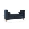 Rimo Velvet Storage Bench - Homepop Navy -Ottomans Official Shop unnamed file 6832