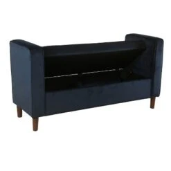 Rimo Velvet Storage Bench - Homepop Navy 17 Rimo Velvet Storage Bench - Homepop Navy -Ottomans Official Shop unnamed file 6835