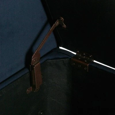 Rimo Velvet Storage Bench - Homepop Navy 9 Rimo Velvet Storage Bench - Homepop Navy - Image 7