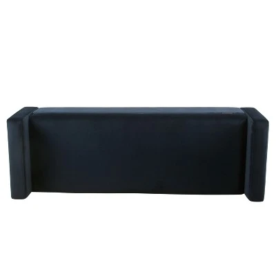 Fulton Storage Bench - Homepop Faux Leather 4 Fulton Storage Bench - Homepop Faux Leather - Image 2