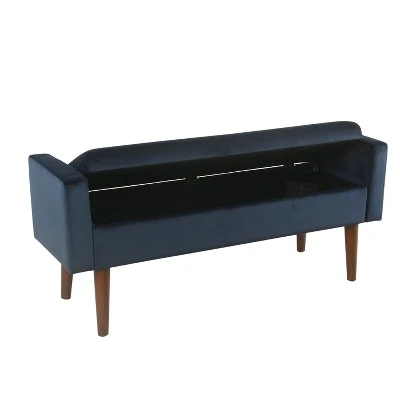 Fulton Storage Bench - Homepop Faux Leather 5 Fulton Storage Bench - Homepop Faux Leather - Image 3