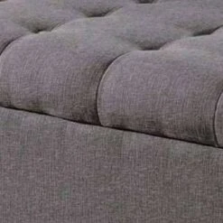 Button Tufted Storage Bench with Wooden Bun Feet - Benzara Brown 9 Button Tufted Storage Bench with Wooden Bun Feet - Benzara Brown -Ottomans Official Shop unnamed file 6865