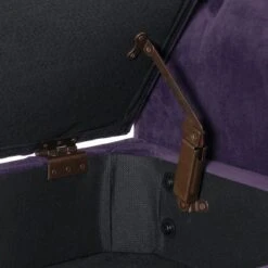 HomePop Velvet Tufted Storage Settee Bench Blue -Ottomans Official Shop unnamed file 6875