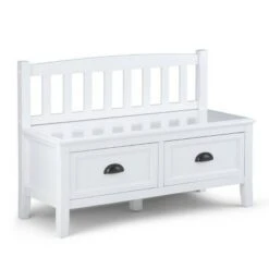 42" Portland Entryway Storage Bench with Drawers - Wyndenhall Distressed Gray -Ottomans Official Shop unnamed file 690