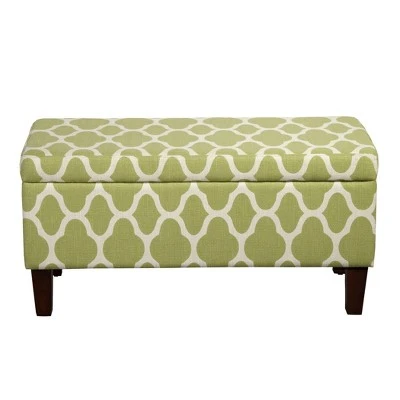 Drake Large Decorative Storage Bench – HomePop Geo Green 20 Drake Large Decorative Storage Bench – HomePop Geo Green - Image 18