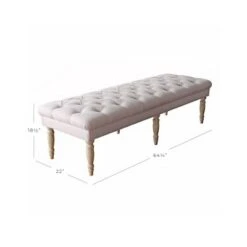 Layla Tufted Bench - HomePop