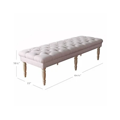 Layla Tufted Bench - HomePop 3 Layla Tufted Bench - HomePop