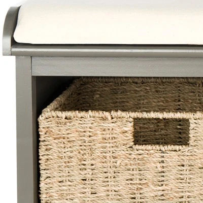 Lonan Wicker Storage Bench - Safavieh 4 Lonan Wicker Storage Bench - Safavieh - Image 2