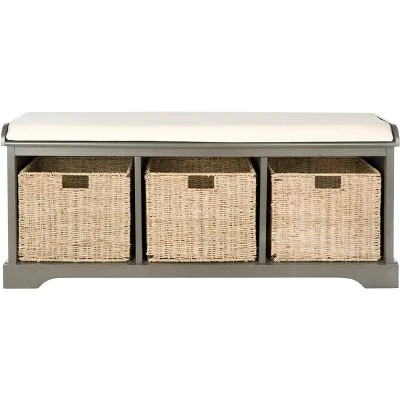 Lonan Wicker Storage Bench - Safavieh 5 Lonan Wicker Storage Bench - Safavieh - Image 3