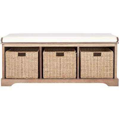 Lonan Wicker Storage Bench - Safavieh 6 Lonan Wicker Storage Bench - Safavieh - Image 4