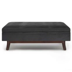 Ethan Rectangular Storage Ottoman - WyndenHall Distressed Saddle Brown -Ottomans Official Shop unnamed file 6949