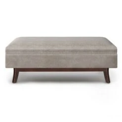 Ethan Rectangular Storage Ottoman - WyndenHall Distressed Saddle Brown -Ottomans Official Shop unnamed file 6950