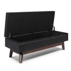 Ethan Rectangular Storage Ottoman - WyndenHall Distressed Saddle Brown -Ottomans Official Shop unnamed file 6951