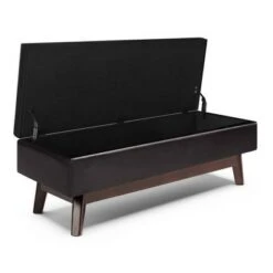 Ethan Rectangular Storage Ottoman - WyndenHall Distressed Saddle Brown -Ottomans Official Shop unnamed file 6952