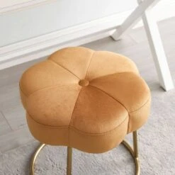 Seraphina Accent Vanity Stool - Linon Orange -Ottomans Official Shop unnamed file 7