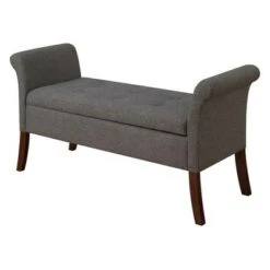 Breighton Home Johar Furniture Designs4Comfort Garbo Storage Bench Gray -Ottomans Official Shop unnamed file 7032