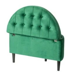 Fabulaxe Half Moon Modern Velvet Tufted Storage Ottoman Bench, Green Product Name -Ottomans Official Shop unnamed file 7049