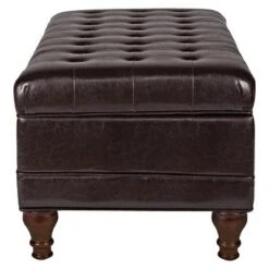 Deluxe Tufted Storage Bench Espresso - HomePop -Ottomans Official Shop unnamed file 7057