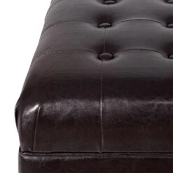 Deluxe Tufted Storage Bench Espresso - HomePop -Ottomans Official Shop unnamed file 7060