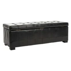 Manhattan Large Storage Bench - Safavieh Burgundy -Ottomans Official Shop unnamed file 7078