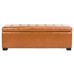 Manhattan Large Storage Bench - Safavieh Burgundy -Ottomans Official Shop unnamed file 7084