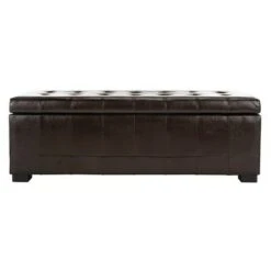 Manhattan Large Storage Bench - Safavieh Burgundy -Ottomans Official Shop unnamed file 7085