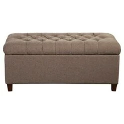 Tufted Storage Bench - HomePop Brown 30 Tufted Storage Bench - HomePop Brown -Ottomans Official Shop unnamed file 7100