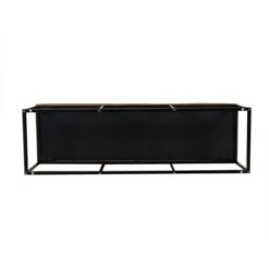 Draper Bench with Button Tufting - Homepop Black -Ottomans Official Shop unnamed file 711