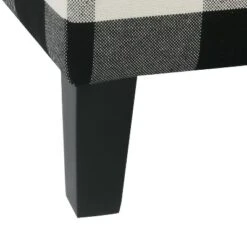 Large Decorative Storage Bench Black Plaid - HomePop -Ottomans Official Shop unnamed file 7112