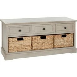 Damien 3 Drawer Storage Bench - Safavieh -Ottomans Official Shop unnamed file 7123