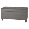 Storage Bench Gray - HomePop 2 Storage Bench Gray - HomePop -Ottomans Official Shop unnamed file 7128